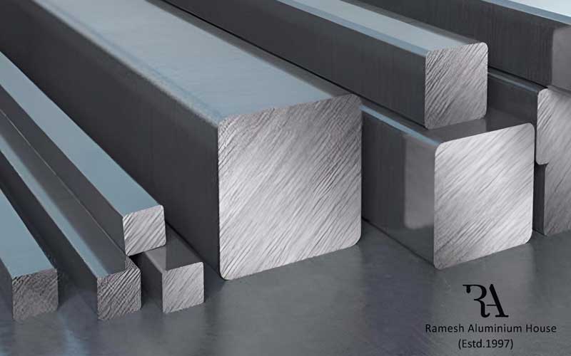 Aluminium Square Bars raw material dealer in ahmedabad